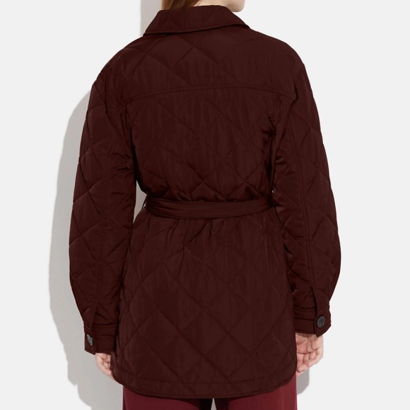 Brand New COACH Quilted Shacket - Picture 2 of 6
